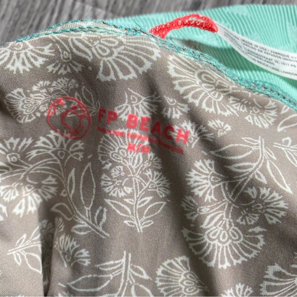 Free People Free-est Dylan High-Waist Bikini Bottoms Size Medium Turquoise - Picture 5 of 9